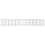vidaXL Padoc câini de exterior cu acoperiș, 29,04 m², oțel galvanizat vidaXL Padoc câini de exterior cu acoperiș, 29,04 m², oțel galvanizat