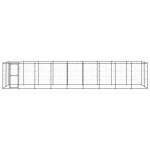vidaXL Padoc pentru câini de exterior cu acoperiș, 21,78 m², oțel vidaXL Padoc pentru câini de exterior cu acoperiș, 21,78 m², oțel