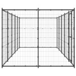 vidaXL Padoc pentru câini de exterior, 12,1 m², oțel vidaXL Padoc pentru câini de exterior, 12,1 m², oțel
