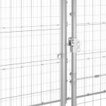 vidaXL Padoc câini de exterior cu acoperiș, 16,94 m², oțel galvanizat vidaXL Padoc câini de exterior cu acoperiș, 16,94 m², oțel galvanizat