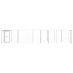 vidaXL Padoc câini de exterior cu acoperiș, 21,78 m², oțel galvanizat vidaXL Padoc câini de exterior cu acoperiș, 21,78 m², oțel galvanizat