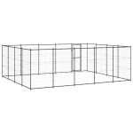vidaXL Padoc pentru câini de exterior, 24,2 m², oțel vidaXL Padoc pentru câini de exterior, 24,2 m², oțel