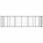vidaXL Padoc pentru câini de exterior, 21,78 m², oțel