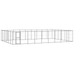 vidaXL Padoc pentru câini de exterior, 65,34 m², oțel vidaXL Padoc pentru câini de exterior, 65,34 m², oțel