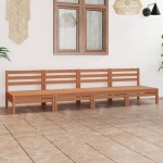vidaXL Set mobilier de grădină, 4 piese, maro miere, lemn masiv de pin vidaXL Set mobilier de grădină, 4 piese, maro miere, lemn masiv de pin