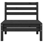 vidaXL Set mobilier de grădină, 4 piese, negru, lemn masiv de pin vidaXL Set mobilier de grădină, 4 piese, negru, lemn masiv de pin