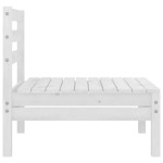 vidaXL Set mobilier de grădină, 5 piese, alb, lemn masiv de pin vidaXL Set mobilier de grădină, 5 piese, alb, lemn masiv de pin
