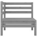 vidaXL Set mobilier de grădină, 6 piese, gri, lemn masiv de pin vidaXL Set mobilier de grădină, 6 piese, gri, lemn masiv de pin