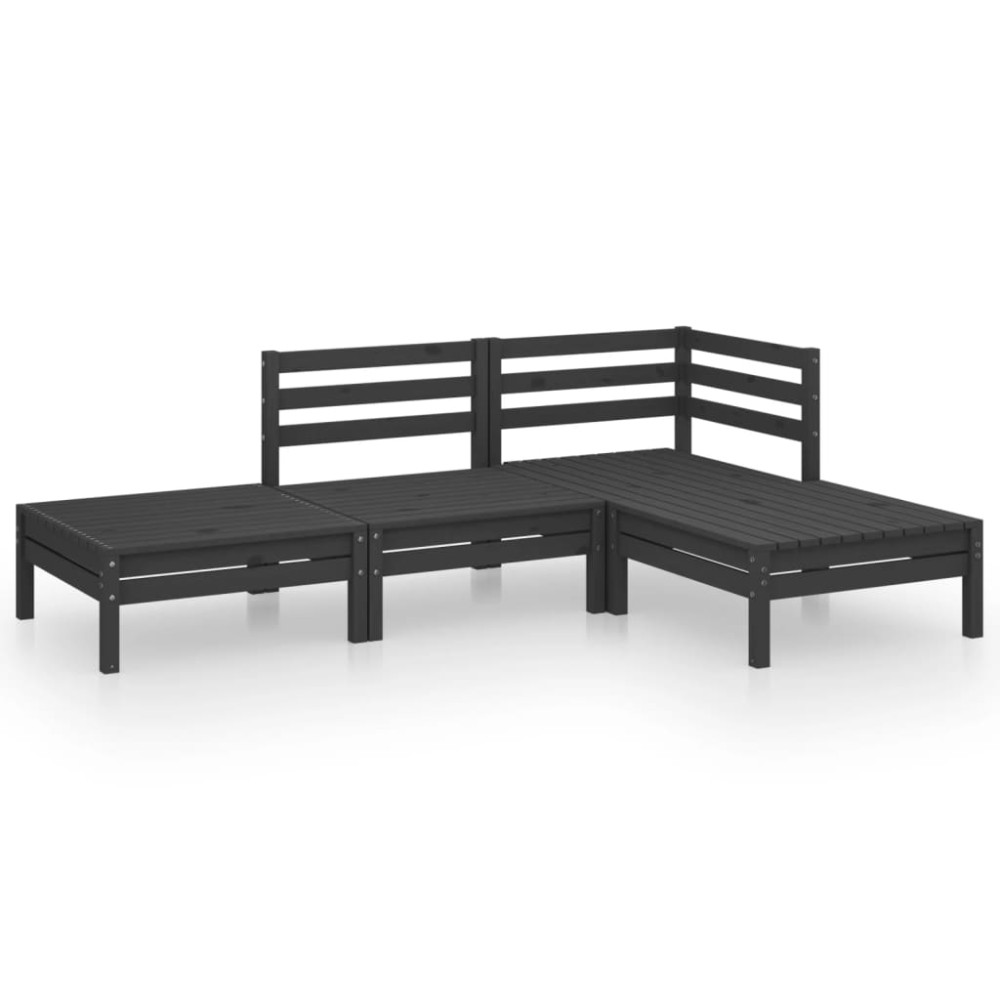 vidaXL Set mobilier de grădină, 4 piese, lemn masiv de pin