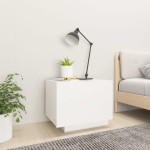 vidaXL Noptieră, alb, 100x35x40 cm, lemn prelucrat