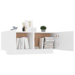 vidaXL Noptieră, alb, 100x35x40 cm, lemn prelucrat