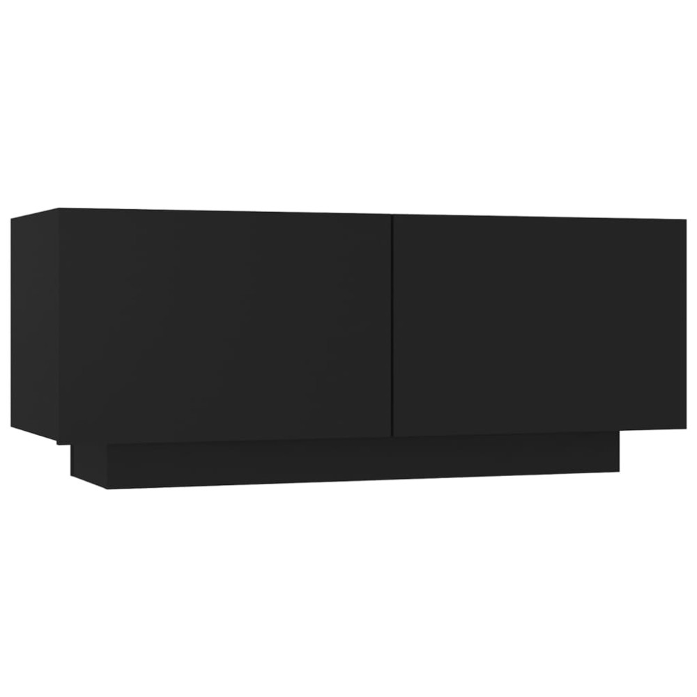 vidaXL Noptieră, negru, 100x35x40 cm, lemn prelucrat
