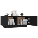 vidaXL Noptieră, negru, 100x35x40 cm, lemn prelucrat vidaXL Noptieră, negru, 100x35x40 cm, lemn prelucrat