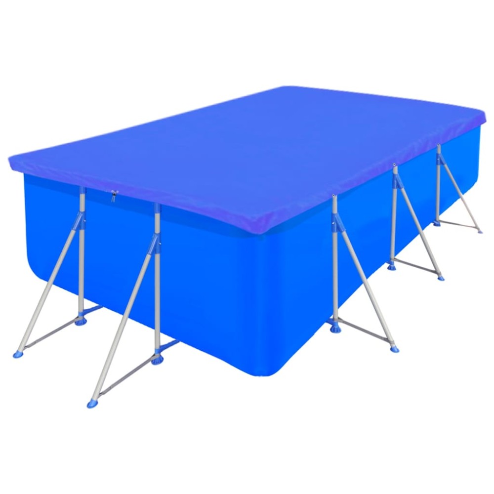 vidaXL Prelate piscină, 2 buc., 400x207cm, PE, dreptunghiular, 90 g/m²