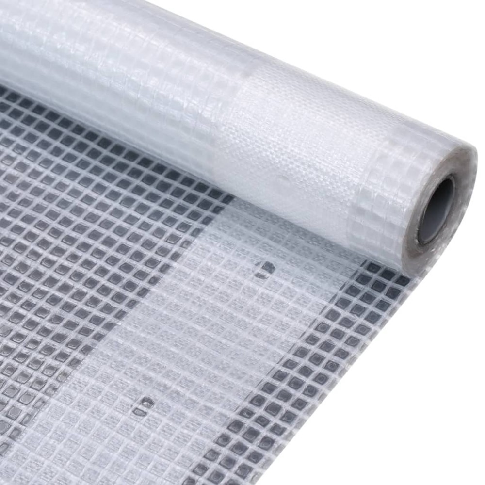 vidaXL Prelate Leno, 2 buc., alb, 3x10 m, 260 g/m²