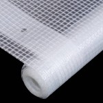 vidaXL Prelate Leno, 2 buc., alb, 4x3 m, 260 g/m²