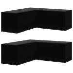 vidaXL Huse mobilier grădină, 2 buc., în L, 12 ocheți, 250x250x90 cm vidaXL Huse mobilier grădină, 2 buc., în L, 12 ocheți, 250x250x90 cm