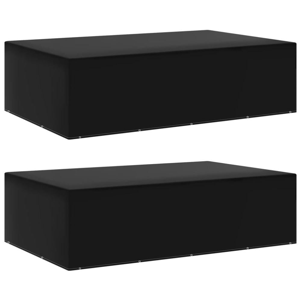 vidaXL Huse mobilier grădină, 2 buc, 12 ocheți, 325x205x90 cm