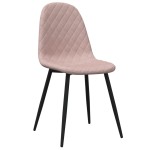 vidaXL Scaune de sufragerie, 6 buc, roz, catifea vidaXL Scaune de sufragerie, 6 buc, roz, catifea