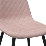 vidaXL Scaune de sufragerie, 6 buc, roz, catifea vidaXL Scaune de sufragerie, 6 buc, roz, catifea
