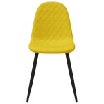 vidaXL Scaune de bucătărie, 6 buc., galben muștar, catifea vidaXL Scaune de bucătărie, 6 buc., galben muștar, catifea