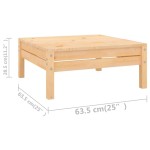 vidaXL Set mobilier de grădină, 9 piese, lemn masiv de pin vidaXL Set mobilier de grădină, 9 piese, lemn masiv de pin