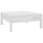 vidaXL Set mobilier de grădină, 11 piese, alb, lemn masiv de pin vidaXL Set mobilier de grădină, 11 piese, alb, lemn masiv de pin