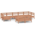 vidaXL Set relaxare de grădină, 10 piese, maro miere, lemn masiv pin vidaXL Set relaxare de grădină, 10 piese, maro miere, lemn masiv pin
