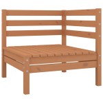 vidaXL Set relaxare de grădină, 10 piese, maro miere, lemn masiv pin vidaXL Set relaxare de grădină, 10 piese, maro miere, lemn masiv pin