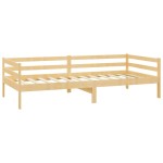 vidaXL Pat de zi cu saltea, 90x200 cm, lemn masiv de pin
