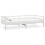 vidaXL Pat de zi cu saltea, 90x200 cm, lemn masiv de pin