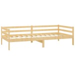 vidaXL Pat de zi cu saltea, 90x200 cm, lemn masiv de pin