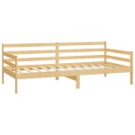 vidaXL Pat de zi cu saltea, 90x200 cm, lemn masiv de pin