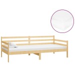 vidaXL Pat de zi cu saltea, 90x200 cm, lemn masiv de pin