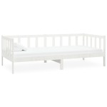 vidaXL Pat de zi cu saltea, 90x200 cm, lemn masiv de pin