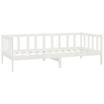 vidaXL Pat de zi cu saltea, 90x200 cm, lemn masiv de pin