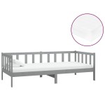 vidaXL Pat de zi cu saltea, 90x200 cm, lemn masiv de pin