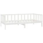 vidaXL Pat de zi cu saltea, 90x200 cm, lemn masiv de pin