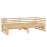 vidaXL Pat extensibil de zi, 2x(90x200) cm, lemn masiv de pin