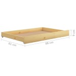 vidaXL Pat de zi cu sertare, 90x200 cm, lemn masiv de pin