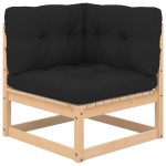 vidaXL Set mobilier de grădină cu perne, 3 piese, lemn masiv de pin vidaXL Set mobilier de grădină cu perne, 3 piese, lemn masiv de pin