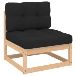 vidaXL Set mobilier de grădină cu perne, 3 piese, lemn masiv de pin vidaXL Set mobilier de grădină cu perne, 3 piese, lemn masiv de pin