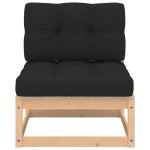vidaXL Set mobilier de grădină cu perne, 3 piese, lemn masiv de pin vidaXL Set mobilier de grădină cu perne, 3 piese, lemn masiv de pin