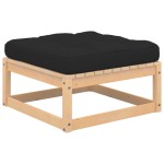 vidaXL Set mobilier grădină cu perne, 3 piese, lemn masiv de pin