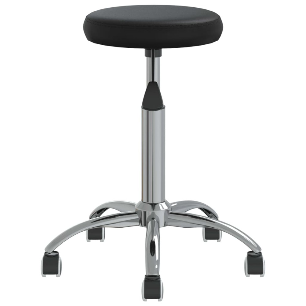 vidaXL Scaun de bucătărie, negru, piele ecologică