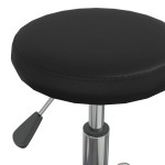 vidaXL Scaun de bucătărie, negru, piele ecologică