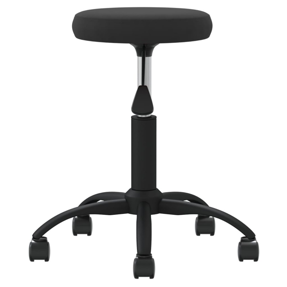 vidaXL Scaun de bucătărie, negru, catifea