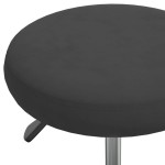 vidaXL Scaun de bucătărie, negru, catifea vidaXL Scaun de bucătărie, negru, catifea