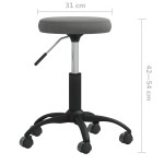 vidaXL Scaun de bucătărie, gri închis, catifea vidaXL Scaun de bucătărie, gri închis, catifea