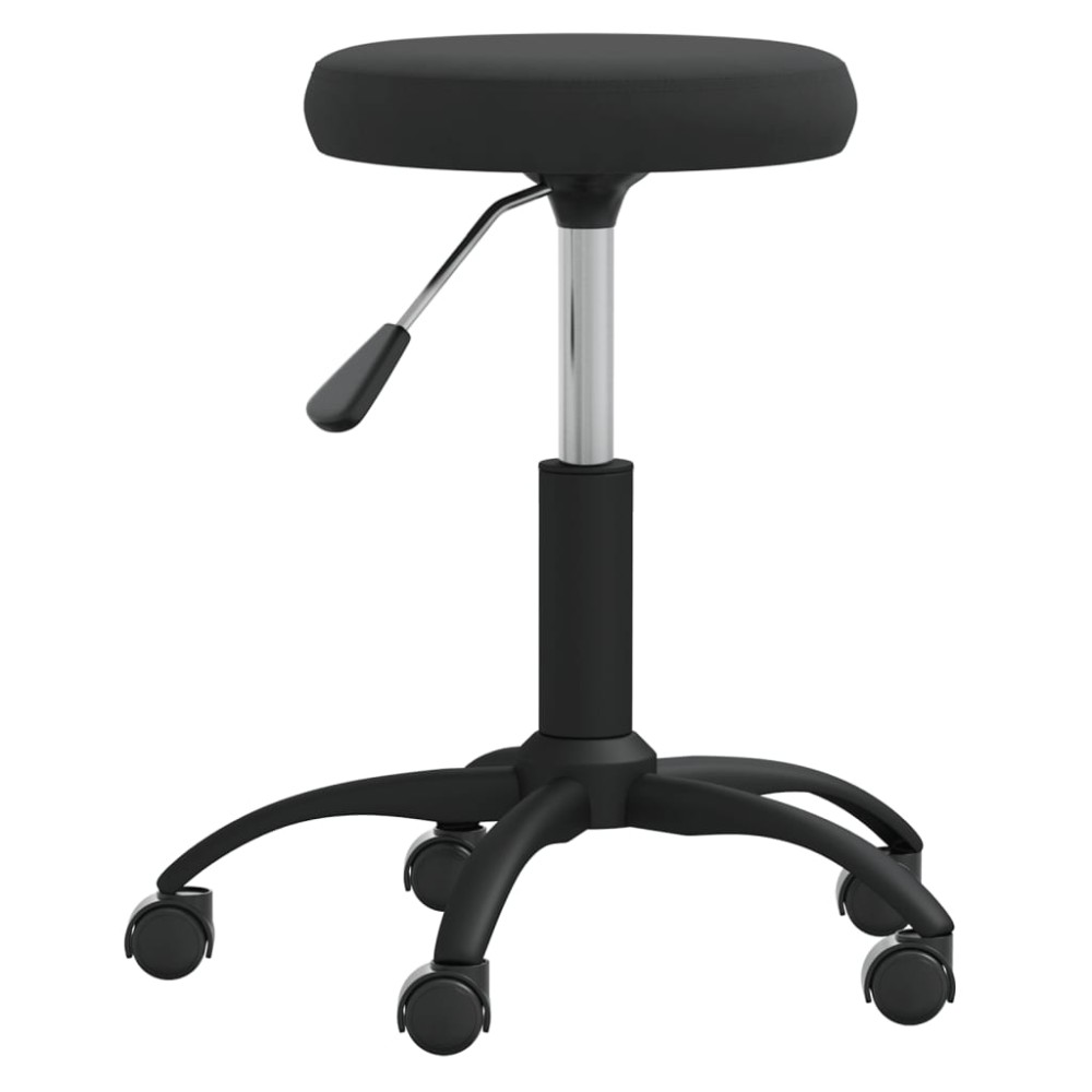 vidaXL Taburet de masaj, negru, catifea